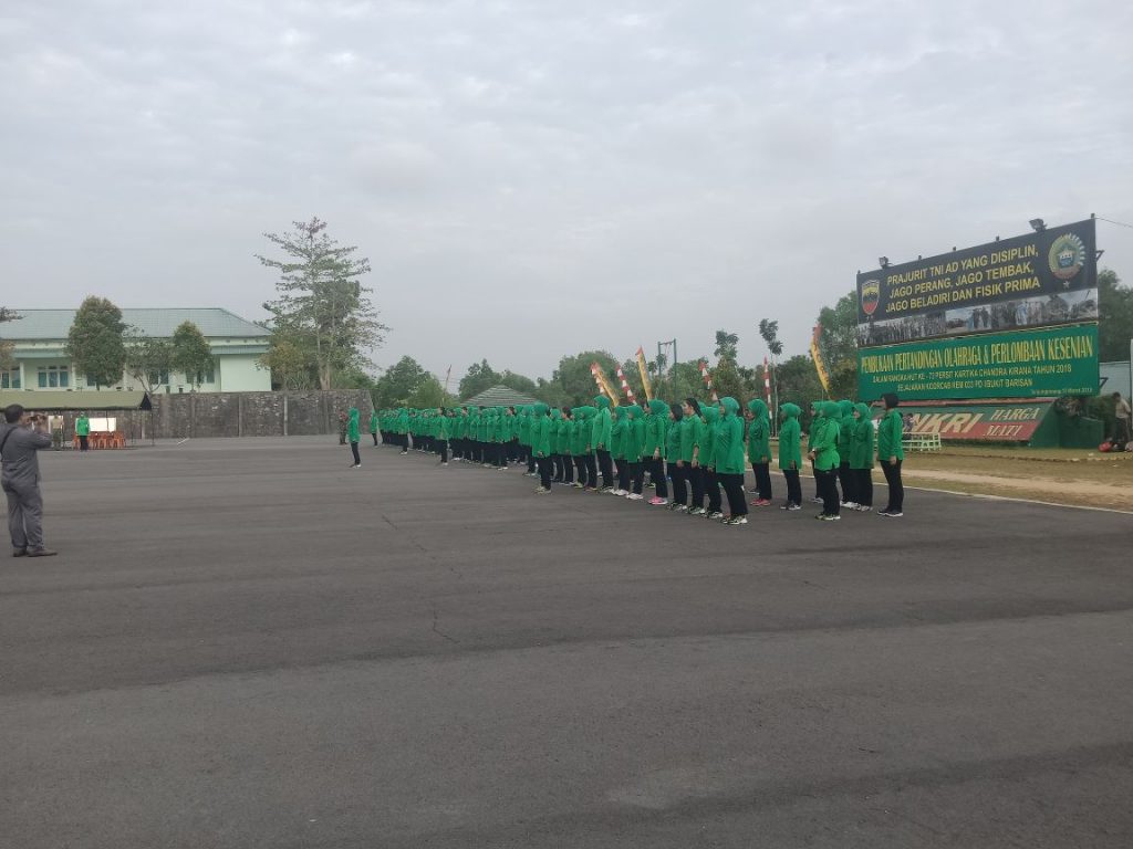 Dalam rangka Hut Persit ke - 72 Laksanakan Pertandingan Olahraga