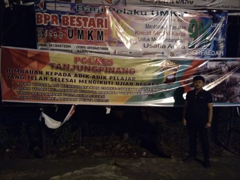 Antisipasi Aksi Euforia Jelang Kelulusan UN , Polres Tanjungpinang Sebar Himbauan