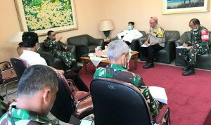 Mayjen TNI MS Fadhilah Selaku Pangkogasgabpad Pimpin Rapat Evaluasi Kesiapan RS.Khusus Covid-19