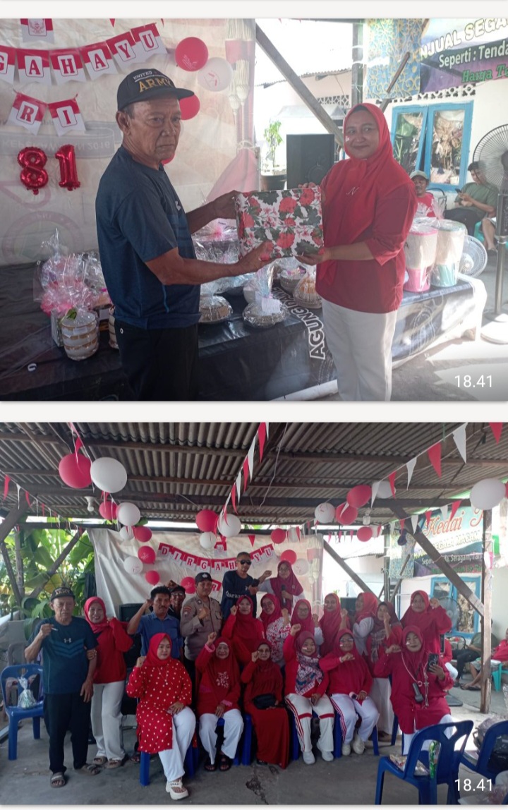 Warga RT 04/RW 03 Tanjung Unggat Meriahkan HUT RI ke-81 Lewat Tukaran Kado dan Bagi 57 Doorprize