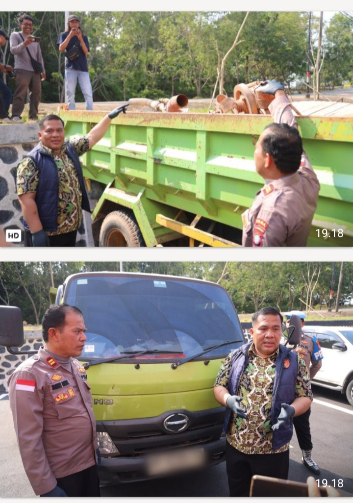 DITRESKRIMSUS POLDA KEPRI UNGKAP KASUS PERTAMBANGAN PASIR ILEGAL, TIGA TERSANGKA BERHASIL DIAMANKAN