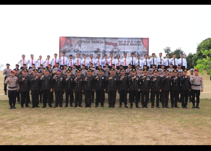 Dari Kepulauan Anambas untuk Indonesia, Polres Anambas Gelar Upacara HUT ke-81 Republik Indonesia