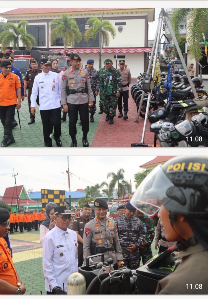 Polresta Tanjungpinang Gelar Apel Kesiapsiagaan Pencegahan dan Penanggulangan Karhutla Tahun 2026