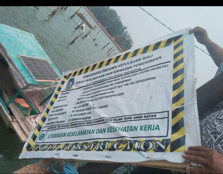 Proyek Pelantar di Senggarang Mangkrak, Warga Kecewa